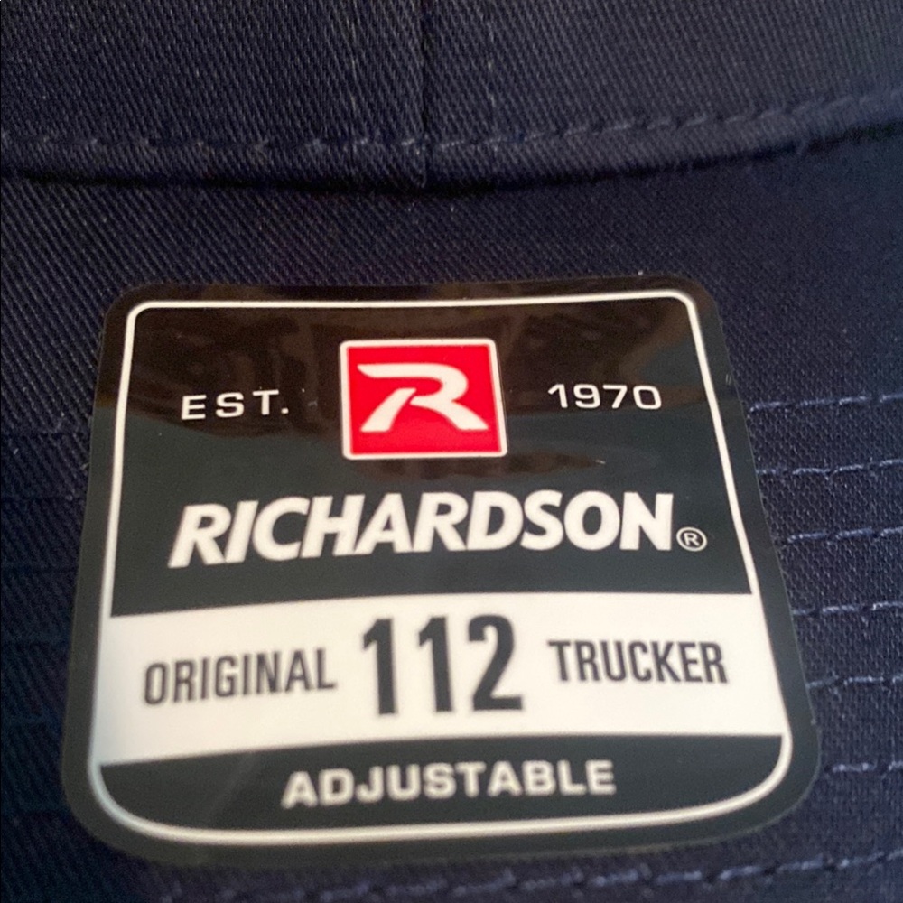 OluKai black Trucker Hat with Tan Patch - Picture 3 of 4